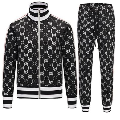 gucci mens track jacket|gucci tracksuit men's price.